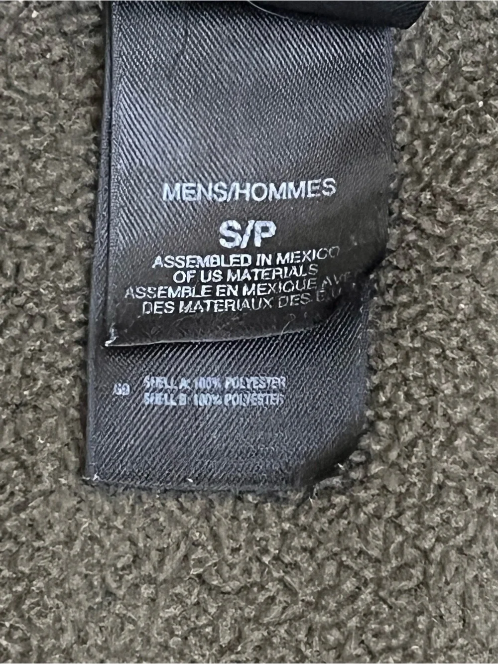 The North Face Men's Brown Zip-Up Fleece Jacket Size S